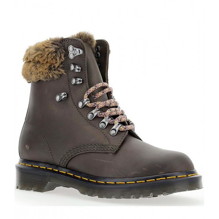 DR. MARTENS 1460 SERENA COLLAR STREETER + MILO FUR