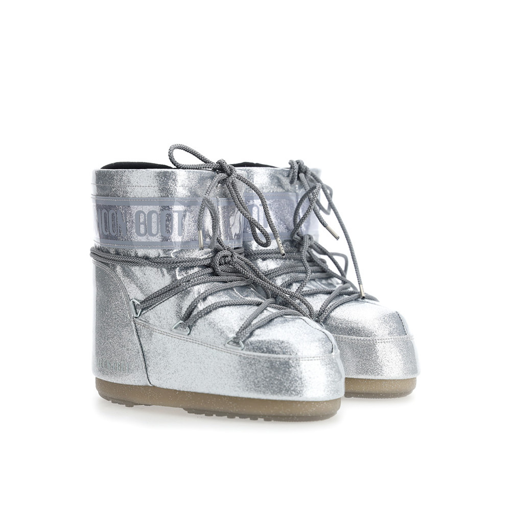 Low Boot MOON BOOT ICON LOW GLITTER 14638 Silver Fiorini Shop