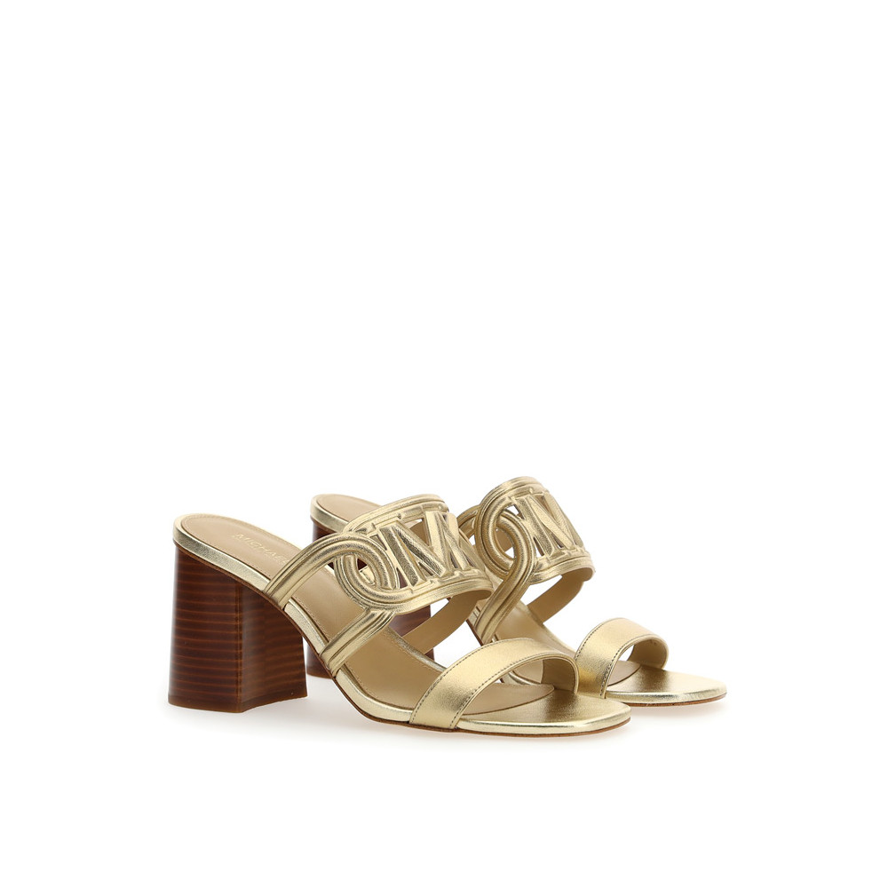 Heeled Sandal MICHAEL KORS ALMA MID SANDAL 15178 Gold Fiorini Shop