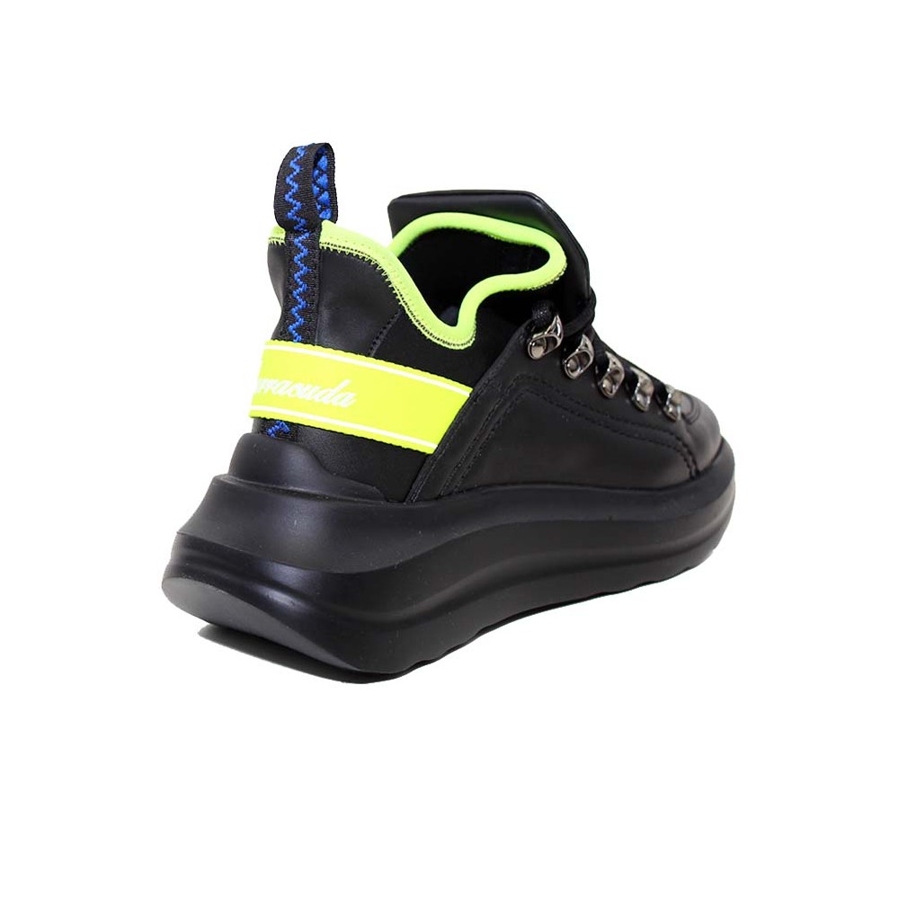Sneaker BARRACUDA BD1073C 10513 Black/Fluo Yellow | Fiorini Shop